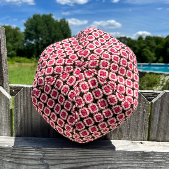 schoolgirl style magenta hat - vintage 70s/80s - Picture 6 of 8